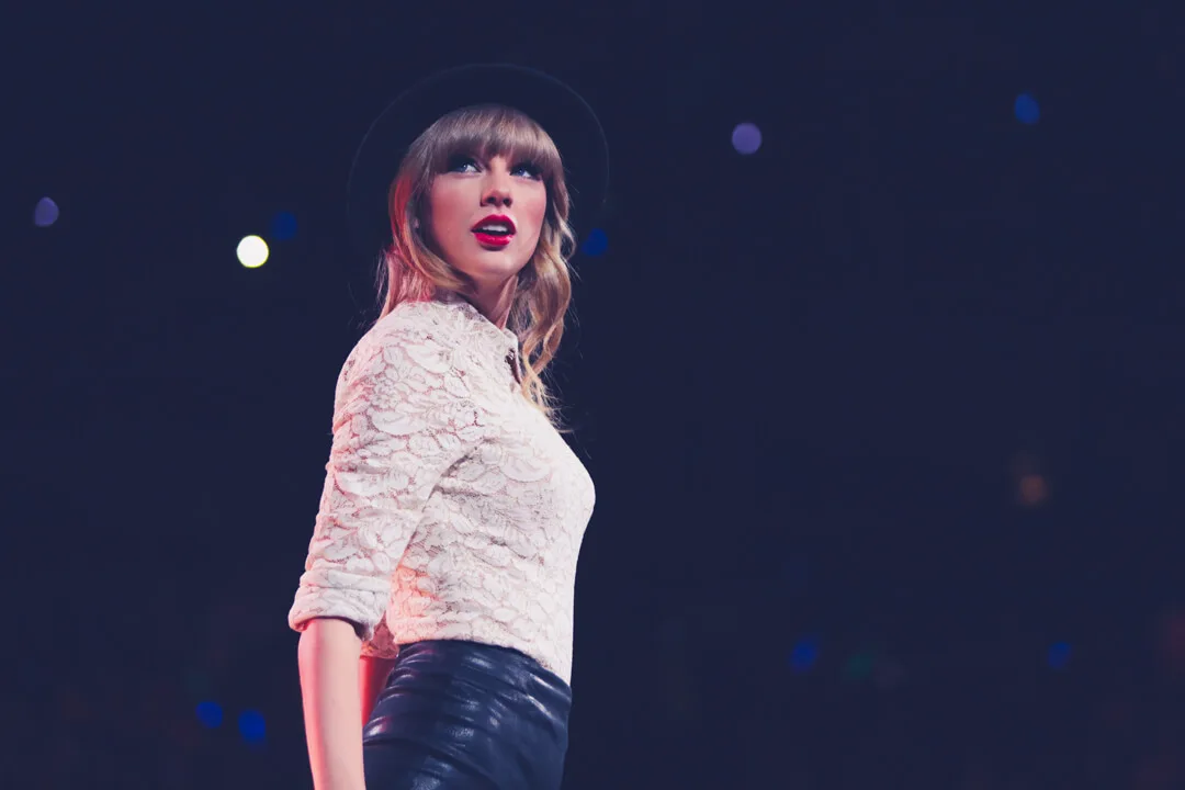 The red microphone in a closer view